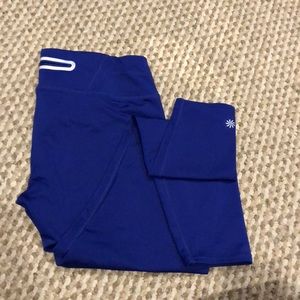 Royal Blue/purple Athleta leggings
